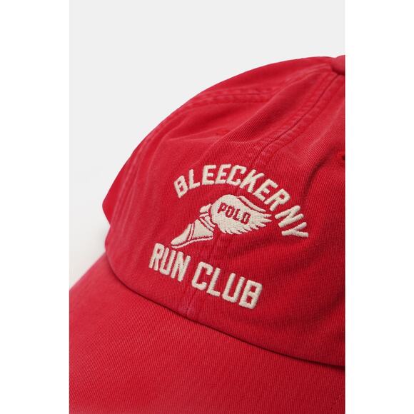 Polo Ralph Lauren Bleecker NY Run Club Red Navy Strapback Hat NWT RARE - Picture 7 of 9